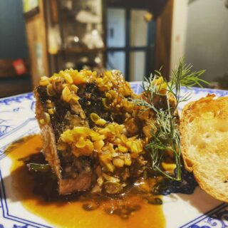 鰹ねぎバター醤油焼きバケット付けてます…