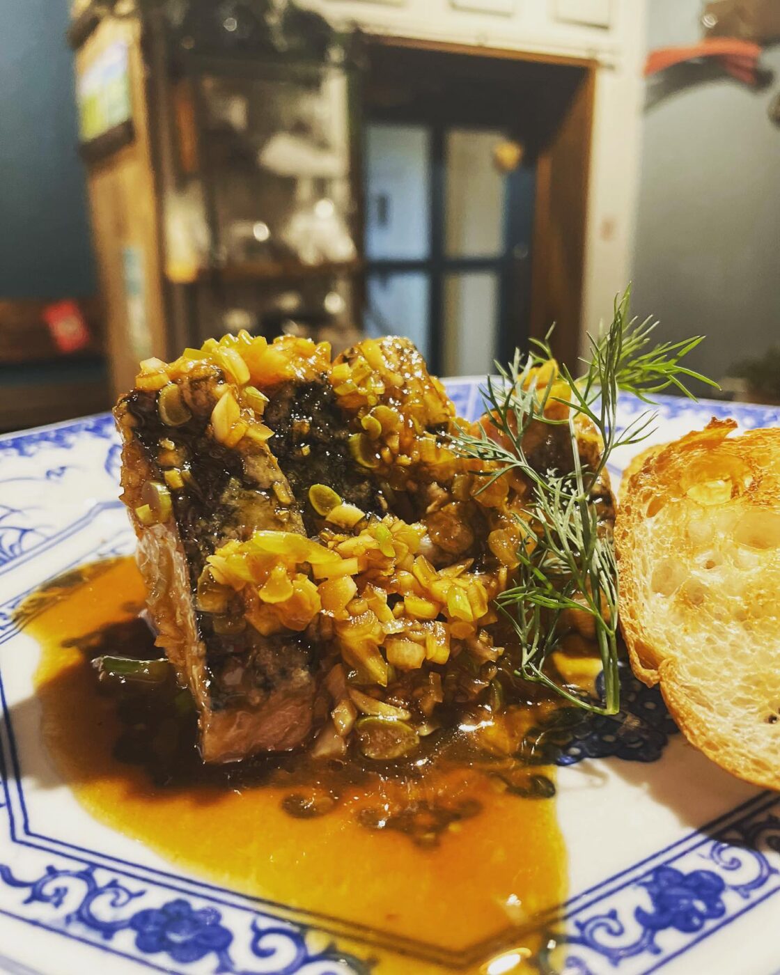 鰹ねぎバター醤油焼きバケット付けてます!!人気︎本…